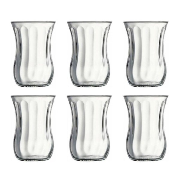 Pasabahce 6er-Set 42021 Teeglas OPTIKLI