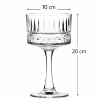 PASABAHCE 440437 Elysia Champagnerbecher Glas transparent 4er-Set 500ml