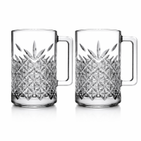 Pasabahce 55472 Teeglas Glasbecher mit Henkel Timeless 315ml (2er Set)