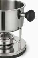 HI - Fondue-Set aus Edelstahl 10-tlg. 17-18,3 x 9,5 (H) cm