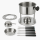 HI - Fondue-Set aus Edelstahl 10-tlg. 17-18,3 x 9,5 (H) cm