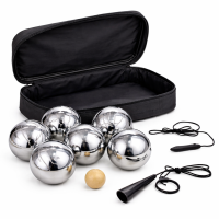 HI - Boccia Boule-Set 6er in einer Nylon Tasche (6x720g)...