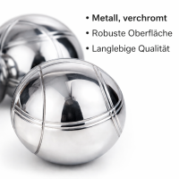 HI - Boccia Boule-Set 6er in einer Nylon Tasche (6x720g)...