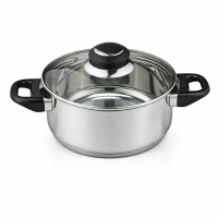 HI - Fleischtopf Sylt Kochtopf Topf aus Edelstahl 1 Liter