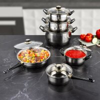 HI - Edelstahl Kochtopf Set (12-teilig)