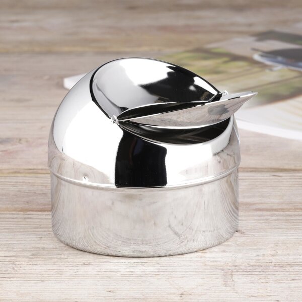 HI - Aschenbecher Klappaschenbecher aus Metall ca. Ø 9cm
