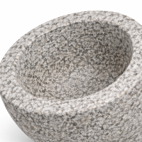 HI - Granitmörser Küchen Mörser Stößel Gewürzmörser Granit Ø 15cm