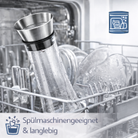 HI - Wasserkaraffe Glaskaraffe Glas-Karaffe Glaskanne Krug 1 L