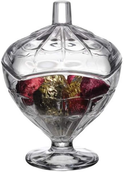 Pasabahce 98585 Glory Zuckerdose aus Glas mit Deckel
