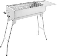 Mangal Holzkohlegrill President mit Kohlebehälter und klappbeine Edelstahl