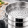 Legro Dampfkocher Mantowarka Gardampfkochtopf Set 18/10 Edelstahl 24cm