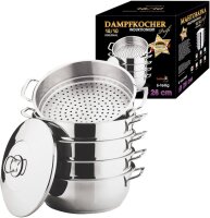 Legro Dampfkocher Mantowarka Gardampfkochtopf Set 18/10...