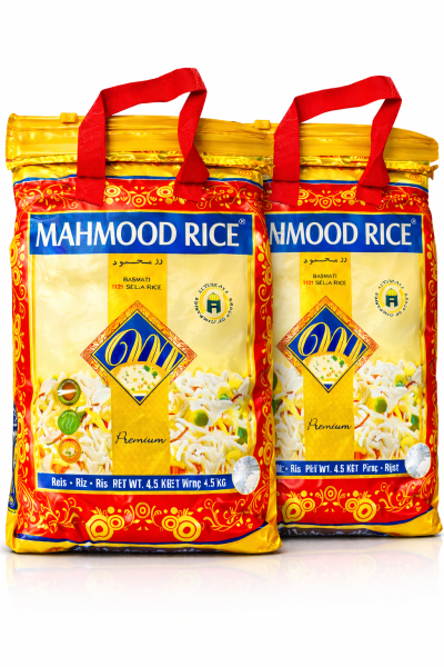 2 x 4,5 Kg - Mahmood Indien Premium Basmati Reis (Roter Beutel)