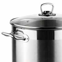 HI Universaltopf Suppentopf mit Glasdeckel und Dampfloch Induktion 15L