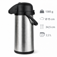 HI - 26116 Isolierkanne Thermo Kanne Kaffeekanne...
