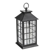 HI - LED-Laterne mit Kupferlichterkette ca. 14 x 14 x 31,5cm