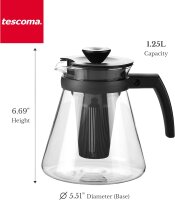 Tescoma Teekanne Kaffeekanne TEO 1,25 Liter mit Teesieb