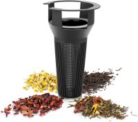 Tescoma TEO Teekanne Borosilikatglas transparent/schwarz 1,7 Liter