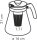 Tescoma TEO Teekanne Borosilikatglas transparent/schwarz 1,7 Liter