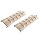 HI - Flammlachs Bretter mit Edelstahl Halter 2er Set Cedernholz