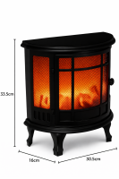 HI - Dekokamin LED Kamin Elektrokamin Kaminfeuer Flammeneffekt 30,5x16 x35,5cm