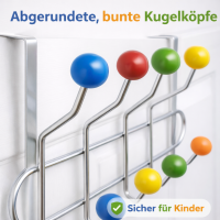 HI -  Türhakenleiste mit 10 bunten Haken (16124)