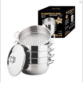 Legro Dampfkocher Mantowarka Gardampfkochtopf Set 18/10...