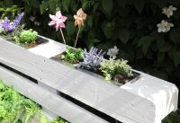 6 x Pflanzkasten verzinktes Stahlblech für Europaletten 38cm B (69099)