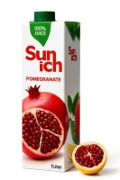 Sunich Granatapfelsaft 100% aus Konzentrat ohne Zucker 1...