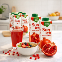 12 x 1 Liter Sunich Granatapfelsaft 100% aus Konzentrat ohne Zucker