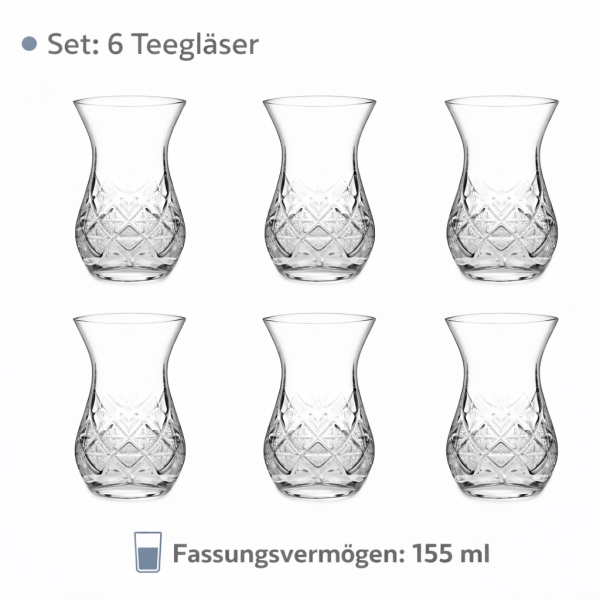 Pasabahce Timeless 42881 Teegläser 6er Set