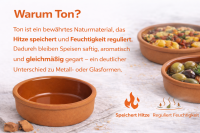 Akkaya Auflaufformen aus Ton 6 tlg. Set Ø 12 cm