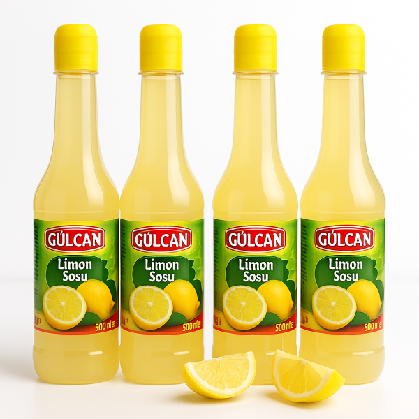 4 x 500ml Gülcan Zitronenkonzentrat Zitronensaft Zitronensauce - Limon Suyu
