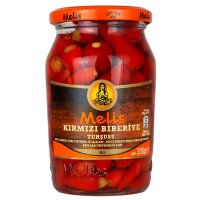 6 x 335g Melis - kleine scharfe rote Pepperoni in Salzlake