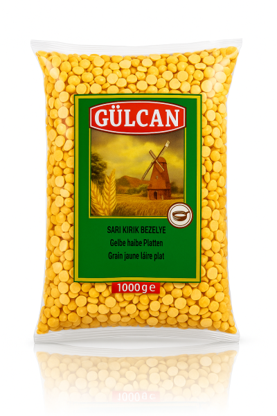 Gülcan gelbe halbe Erbsen 1000g - Kirik Sari Bezelye