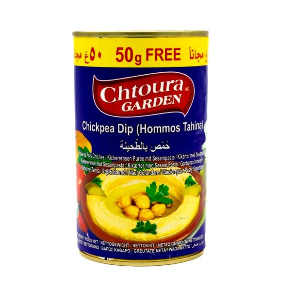 6 x 430g Chtoura Hummus bi Tahina Kichererbsenpüree