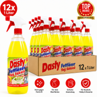 12 x 1 Liter Dasty Fettlöser Fettentferner classic