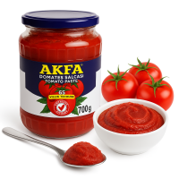 AKFA - Tomatenmark im Glas (2-Fach Konzentrat) - Domates...