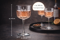 PASABAHCE 440237 Timeless Weingläser, Sektgläser 4er-Set 500ml