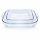 Pasabahce Borcam 159028 2er-Set Auflaufformen 28x28x6cm und 22x22x6cm