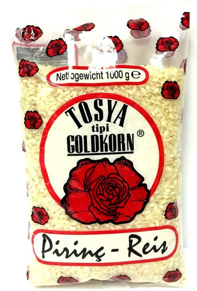 12 x 1 Kg Güllü Tosya Reis Rundkornreis Goldkorn