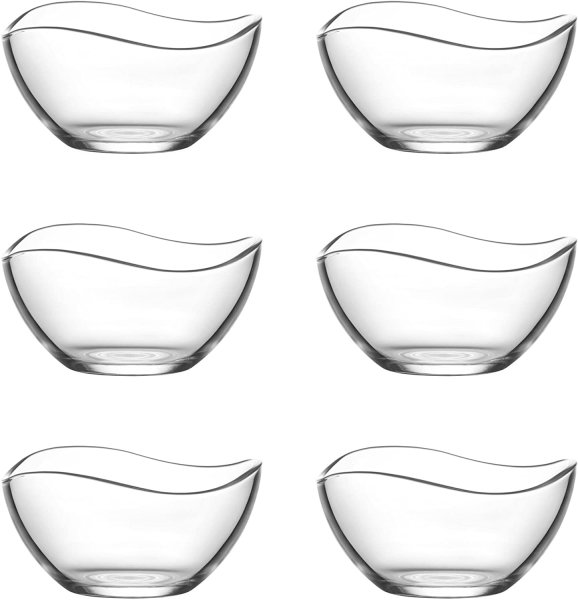Lav 18tlg Glasschalen 310ml Vira Schalen Glasschale Dessertschale Vorspeise Glas Gläser (VIR261)