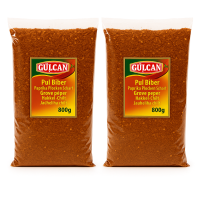 2 x 800g Gülcan XL Beutel Pul Biber scharf  -...
