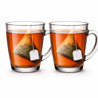 Pasabahce 55531 Teeglas Glasbecher mit Henkel Basic 340 ml (2 er Set)