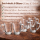 3 x 2er Set - Pasabahce 55531 Teeglas mit Henkel Basic 340ml